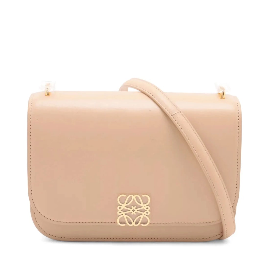 LOEWE GOYA BAG SMALL LEATHER SHOULDER BAG: Loewe Goya bag Small Leather Shoulder bag Brand: Loewe Type: Shoulder bag Material: Leather Color: Beige Size: Height:5.1inch Length:7.5inch Depth:2.4inch Shoulder height:21.3inch Accessories: No