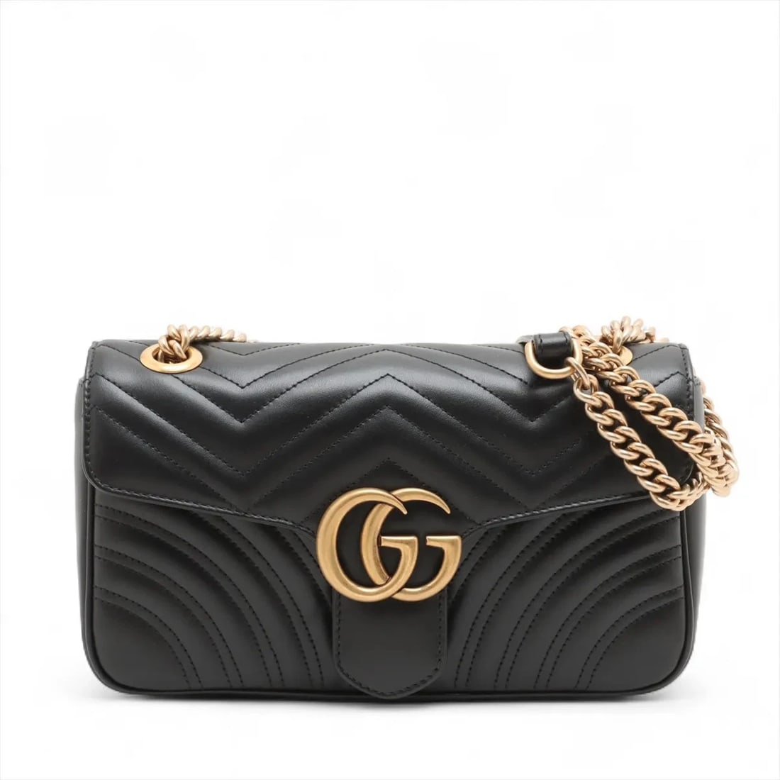 GUCCI GG MARMONT LEATHER CHAIN SHOULDER BAG (1 of 8)
