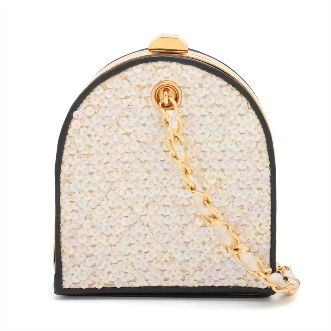 CHANEL COCO MARK SEQUINS CHAIN SHOULDER BAG (1 of 7)