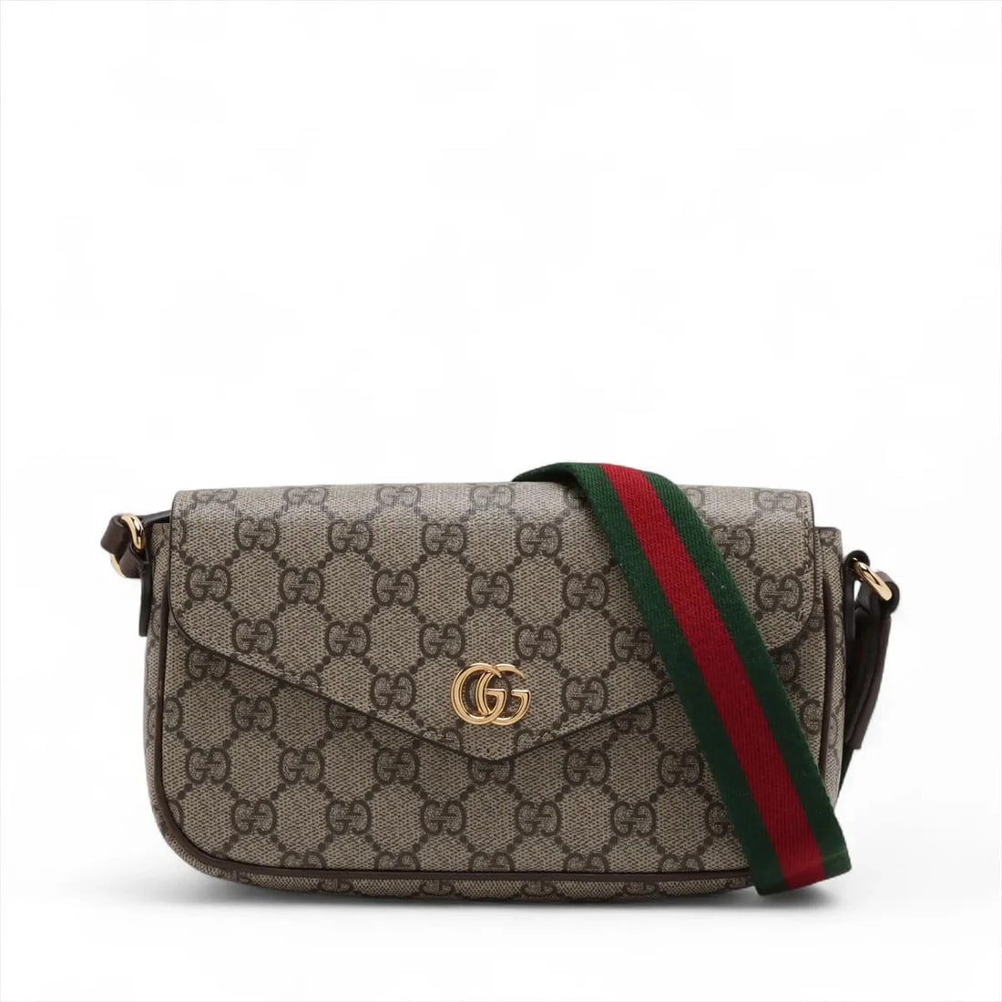 GUCCI GG SUPREME PVC SHOULDER BAG BEIGE: Gucci GG Supreme PVC Shoulder bag Beige Brand: Gucci Type: Shoulder bag Material: PVC Color: Beige Size: Height:5.1inch Length:8.3inch Depth:1.4inch Shoulder height:23.6inch Accessories: None