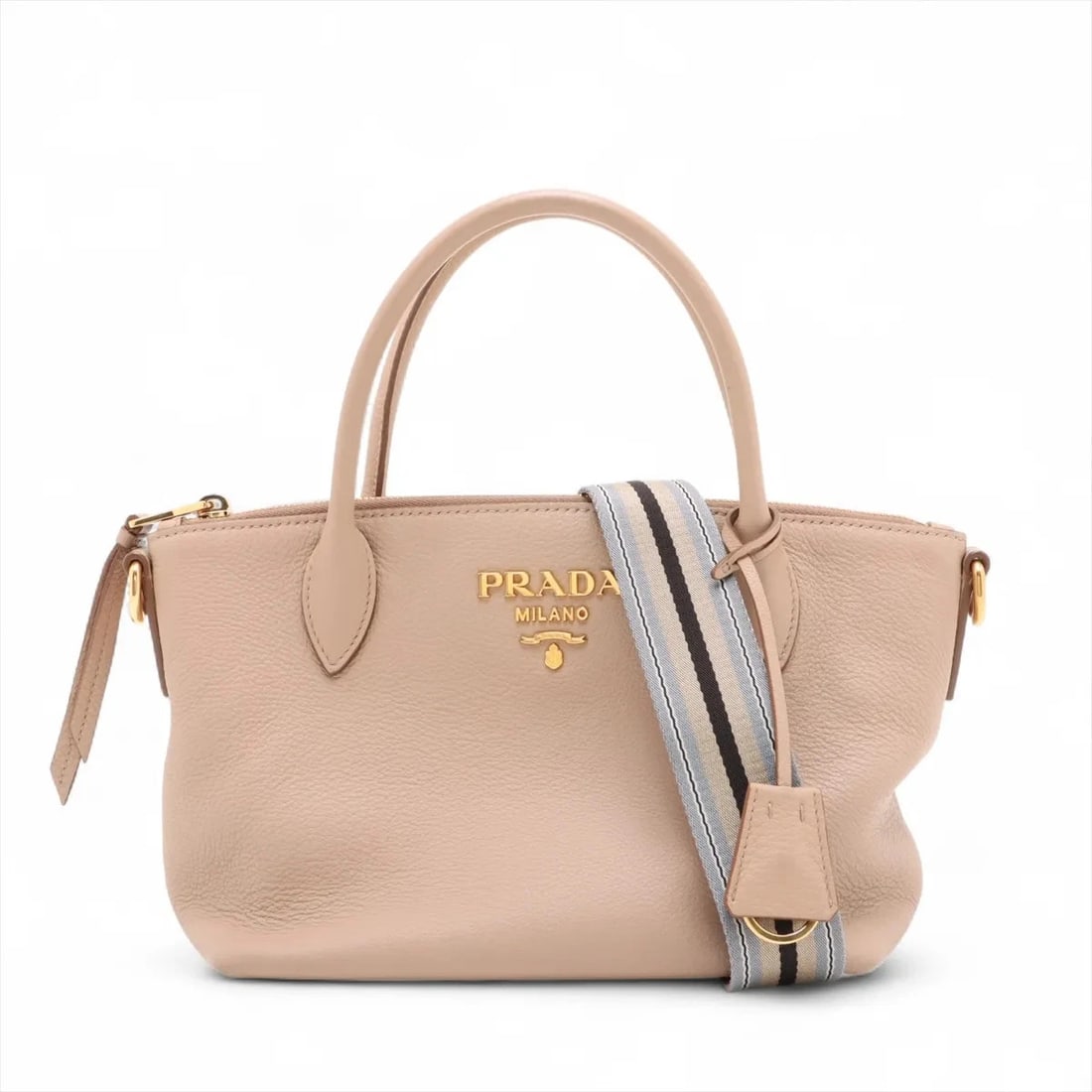 PRADA VITELLO DAINO LEATHER 2 WAY HANDBAG (1 of 7)