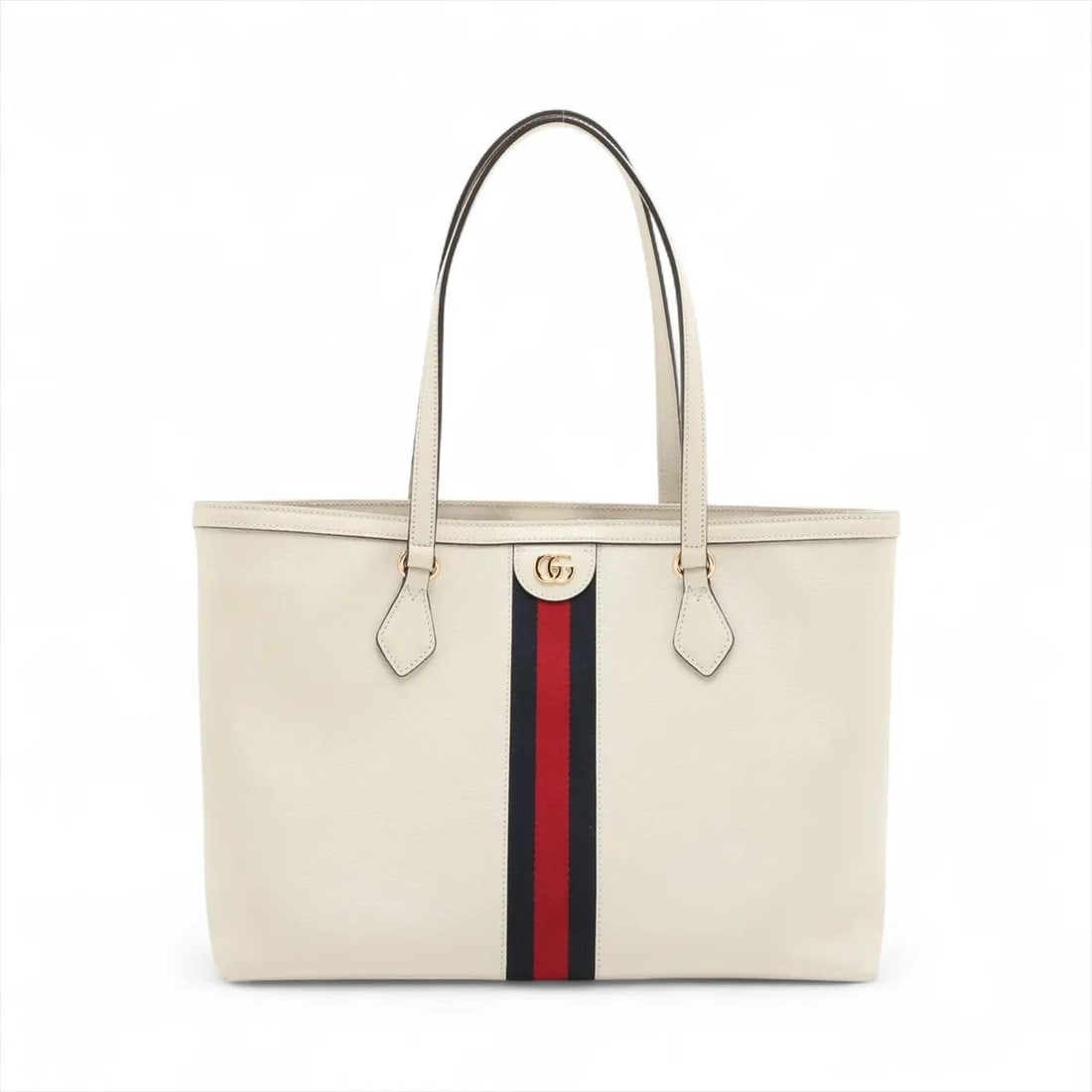 GUCCI OPHIDIA LEATHER TOTE BAG WHITE: Gucci Ophidia Leather Tote bag White Brand: Gucci Type: Tote bag Material: Leather Color: White Size: Height:10.6inch Length:14.6inch Depth:5.1inch Handle height:9.1inch Accessories: None
