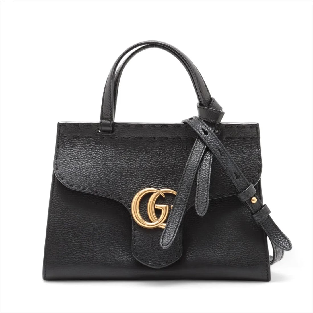 GUCCI GG MARMONT LEATHER 2 WAY HANDBAG (1 of 8)