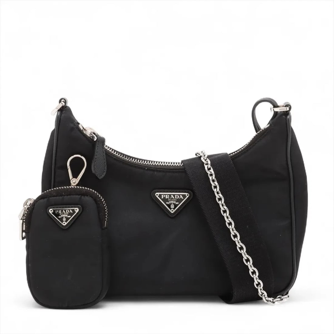 PRADA TESSUTO NYLON X LEATHER 2 WAY SHOULDER BAG (1 of 4)