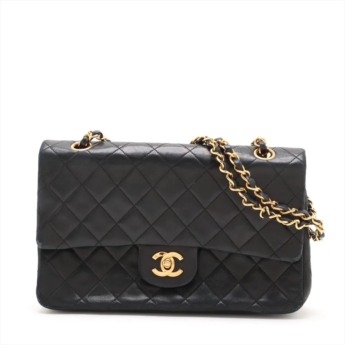 CHANEL MATELASSE 25 LAMBSKIN DOUBLE FLAP DOUBLE CHAIN BAG (1 of 6)