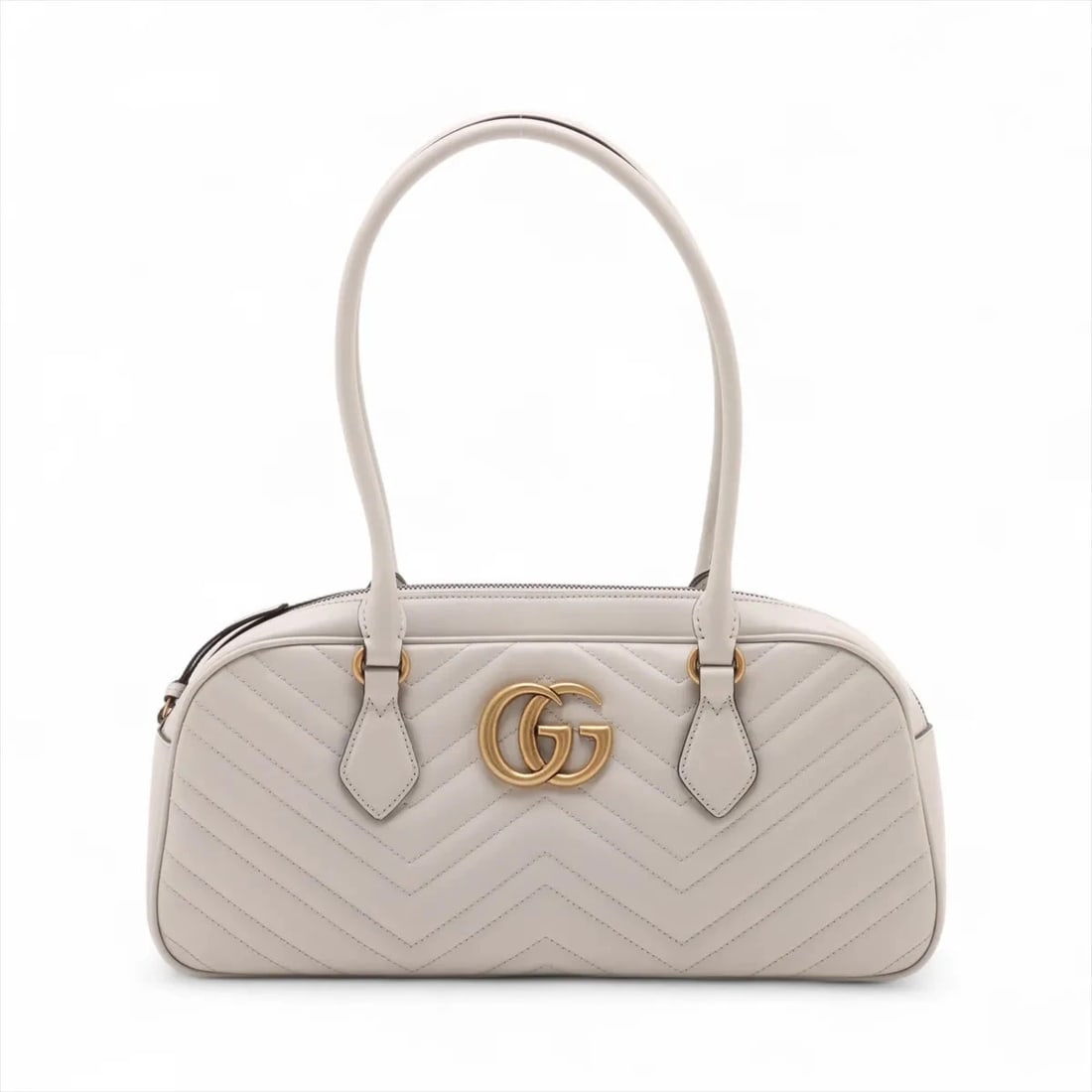 GUCCI GG MARMONT LEATHER SHOULDER BAG BLACK: Gucci GG Marmont Leather Shoulder bag Black Brand: Gucci Type: Shoulder bag Material: Leather Color: Black Size: Height:6.1inch Length:13.8inch Depth:2.2inch Shoulder height:8.9inch Accessories: