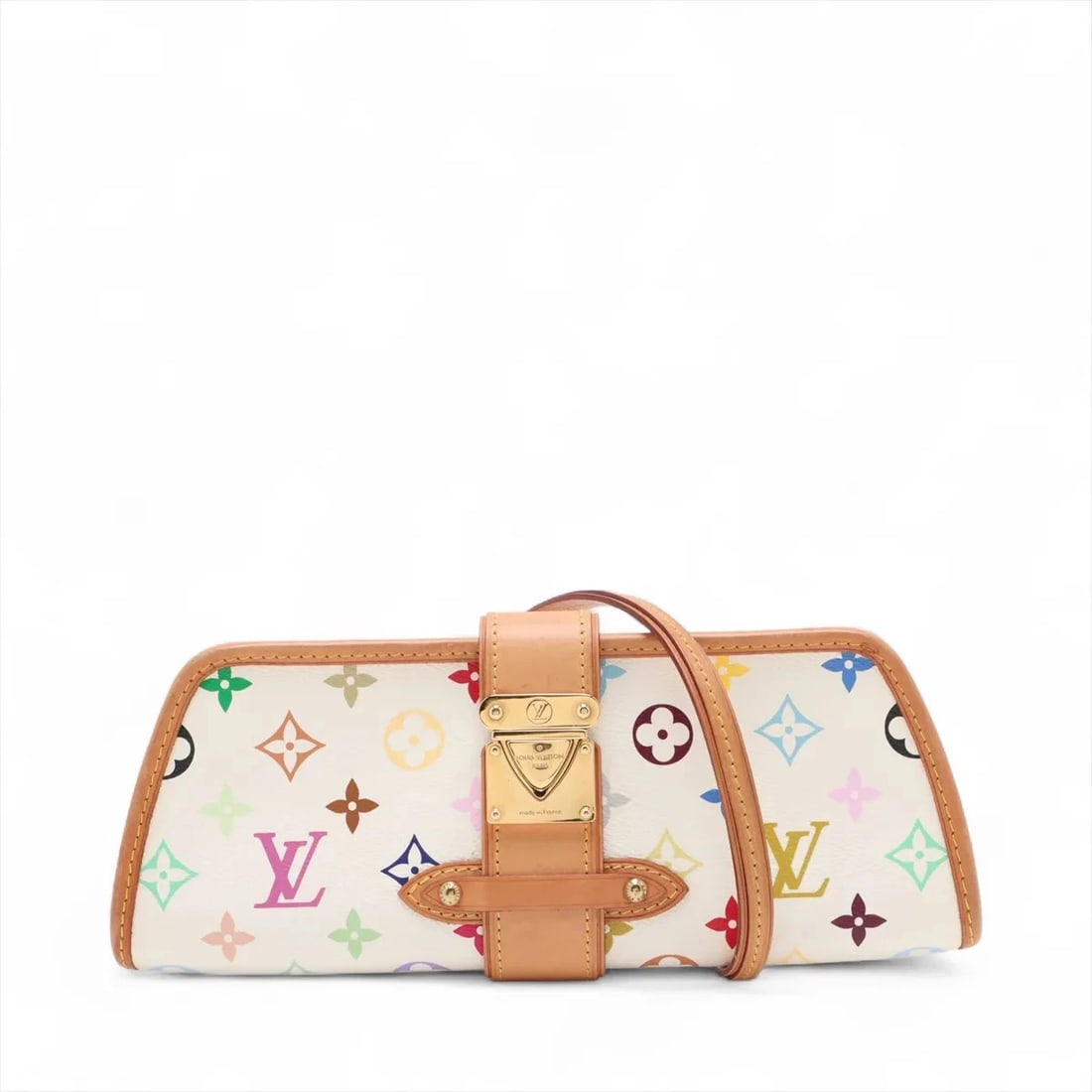 LOUIS VUITTON MULTICOLOR SHIRLEY WHITE: Louis Vuitton Multicolor Shirley White Brand: Louis Vuitton Type: Shoulder bag Material: None Color: White Size: Height:4.5inch Length:11.0inch Depth:1.6inch Shoulder height:9.1inch Accessories: