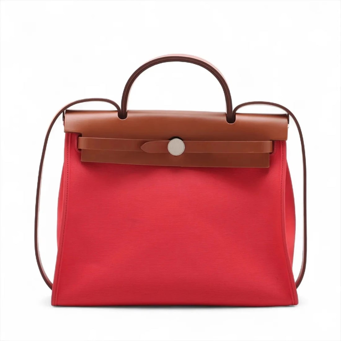 HERMÈS HERBAG ZIP PM TWAL MILITARY X VASH HUNTER RED: Hermès Herbag Zip PM Twal military x vash hunter red Brand: Hermès Type: Hand bag Material: Toile militaire Color: Red Size: Height:9.8inch Length:12.2inch Depth:4.3inch Handle height:3.0inch Sh