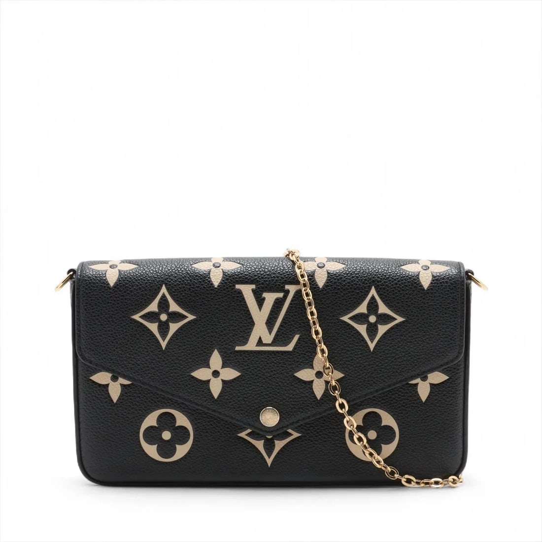 LOUIS VUITTON BICOLOR MONOGRAM EMPREINTE POCHETTE FÉLICIE (1 of 9)