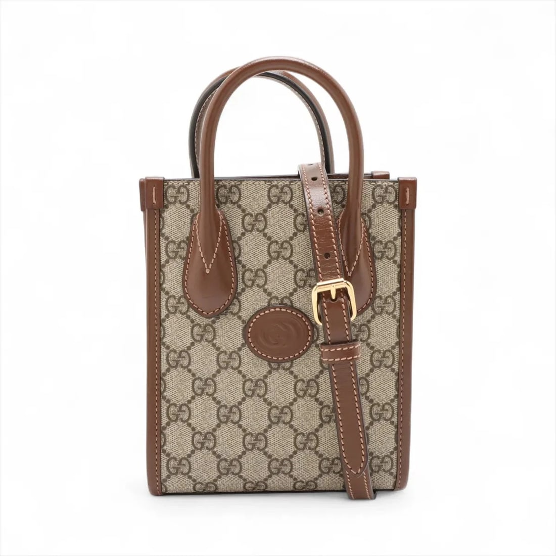 GUCCI GG SUPREME PVCX LEATHER 2 WAY HANDBAG (1 of 7)