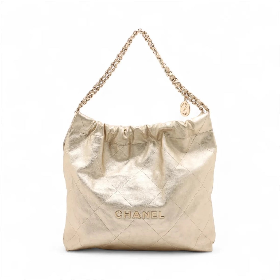 CHANEL 22 LEATHER CHAIN SHOULDER BAG (1 of 8)