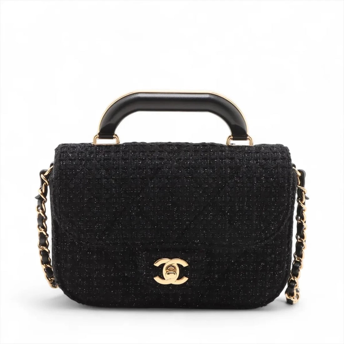 CHANEL MATELASSE TWEED 2 WAY HANDBAG (1 of 7)