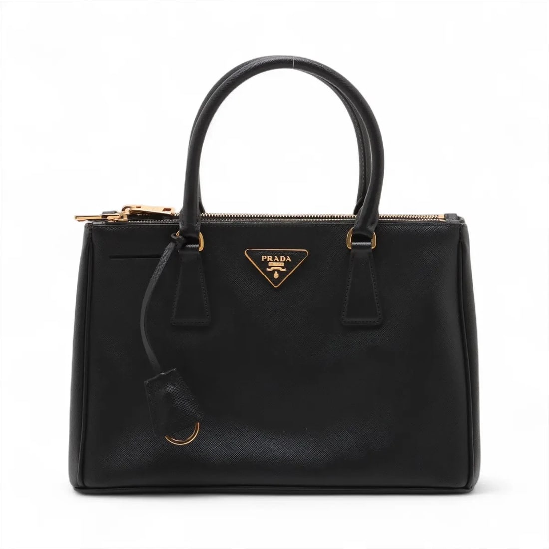 PRADA SAFFIANO LUX LEATHER HAND BAG BLACK (1 of 7)