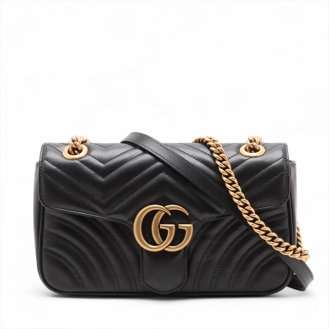 GUCCI GG MARMONT LEATHER CHAIN SHOULDER BAG (1 of 7)