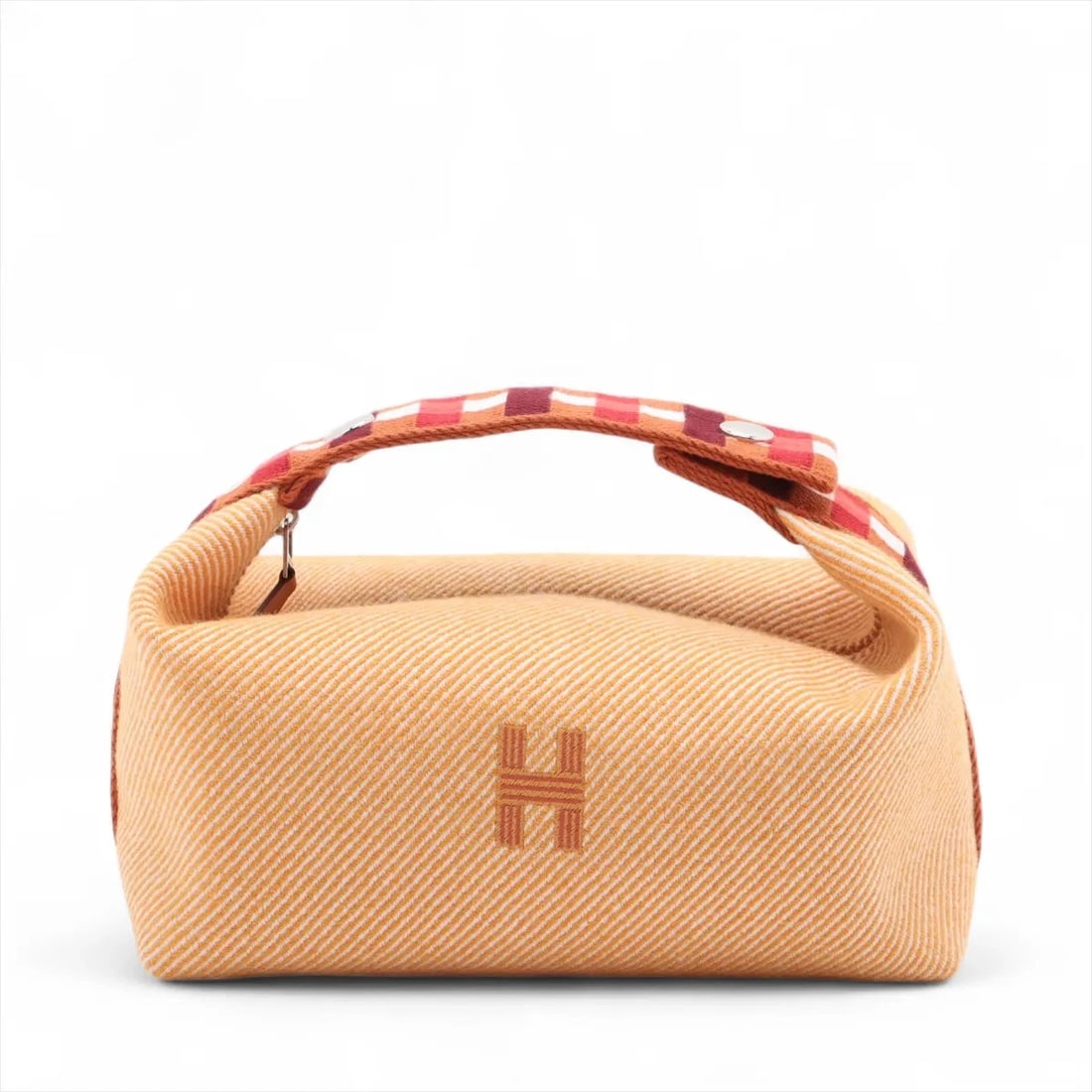 HERMÈS BRID A BLACK PM WOOL ORANGE SILVER: Hermès Brid A Black PM Wool Orange Silver Brand: Hermès Type: Hand bag Material: Wool Color: Orange Size: Height:4.9inch Length:8.3inch Depth:4.7inch Handle height:2.4inch Accessories: None