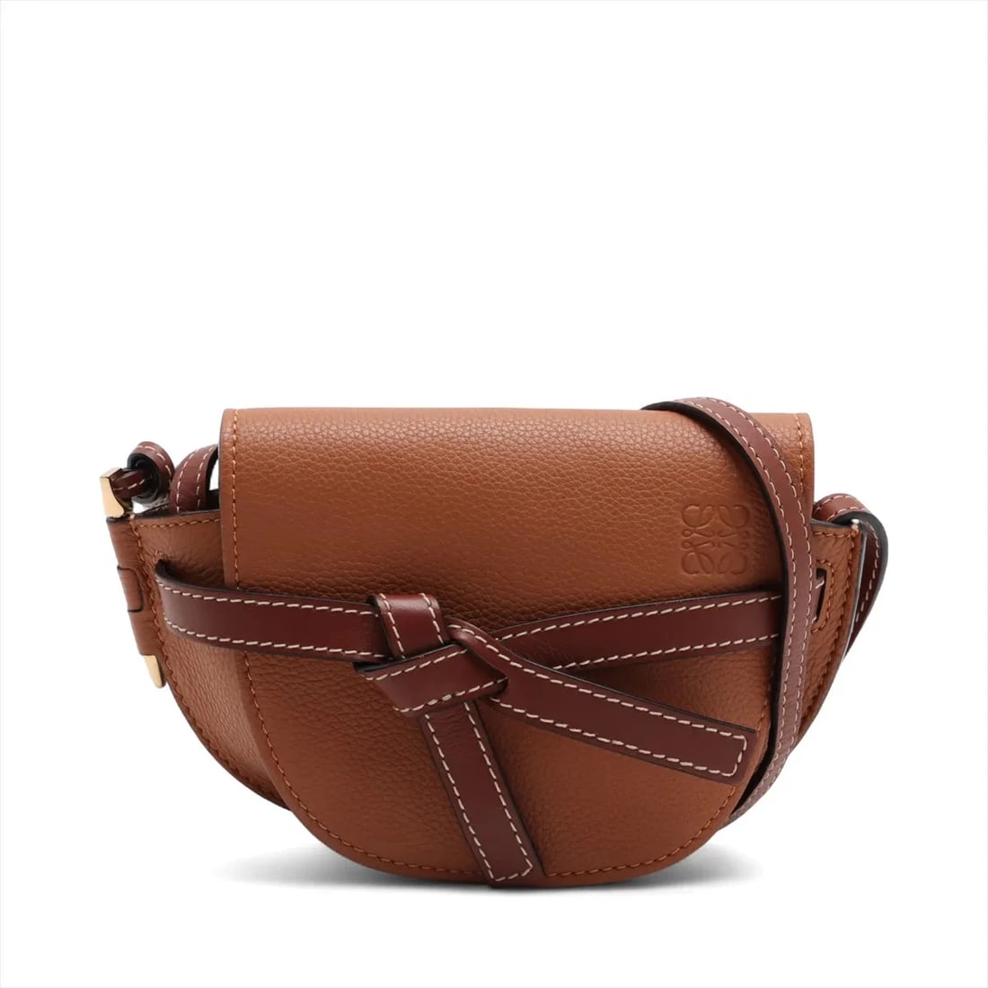 LOEWE MINI GATE BAG LEATHER SHOULDER BAG: Loewe Mini gate bag Leather Shoulder bag Brand: Loewe Type: Shoulder bag Material: Leather Color: Brown Size: Height:4.7inch Length:7.9inch Depth:3.1inch Shoulder height:23.0inch Accessories: Non