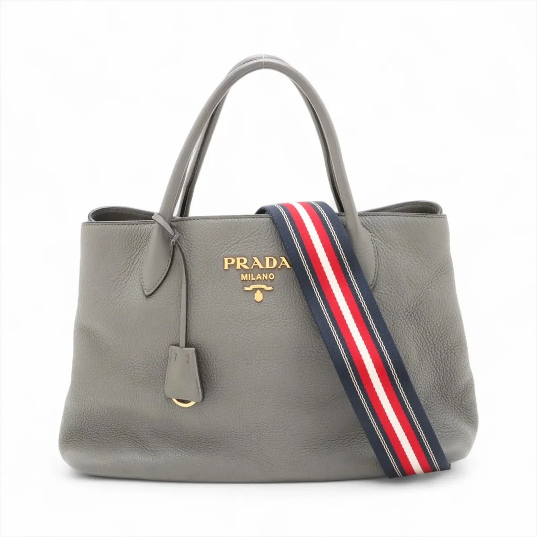 PRADA VITELLO DAINO LEATHER 2 WAY HANDBAG (1 of 7)