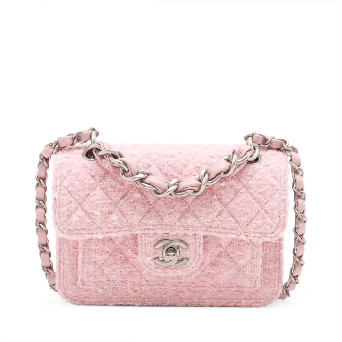 CHANEL MATELASSE TWEED 2 WAY SHOULDER BAG (1 of 5)