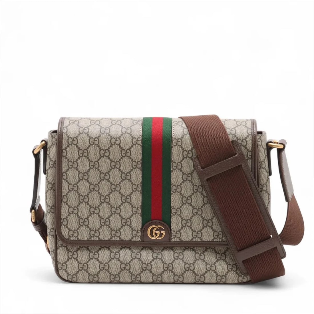 GUCCI GG SUPREME OPHIDIA PVCX LEATHER SHOULDER BAG (1 of 7)