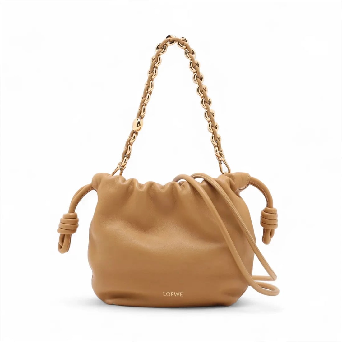 LOEWE FLAMENCO PERTH BAG MINI LEATHER 2 WAY SHOULDER BAG BEIGE: Loewe Flamenco Perth Bag Mini Leather 2 Way Shoulder Bag Beige Brand: Loewe Type: Shoulder bag Material: Leather Color: Beige Size: Height:6.3inch Length:5.3inch Depth:1.8inch Handle height:6.5inc