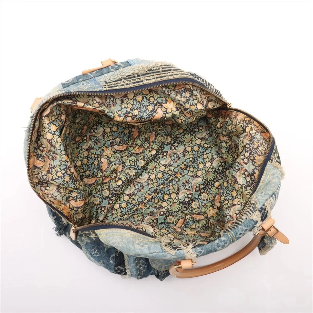 LOUIS VUITTON MONOGRAM DENIM PATCHWORK BOWLY BLUE - 7