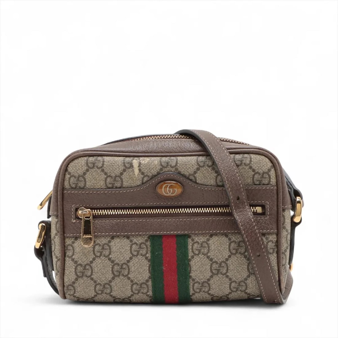 GUCCI GG SUPREME SHERRY LINE PVCX LEATHER SHOULDER BAG (1 of 8)