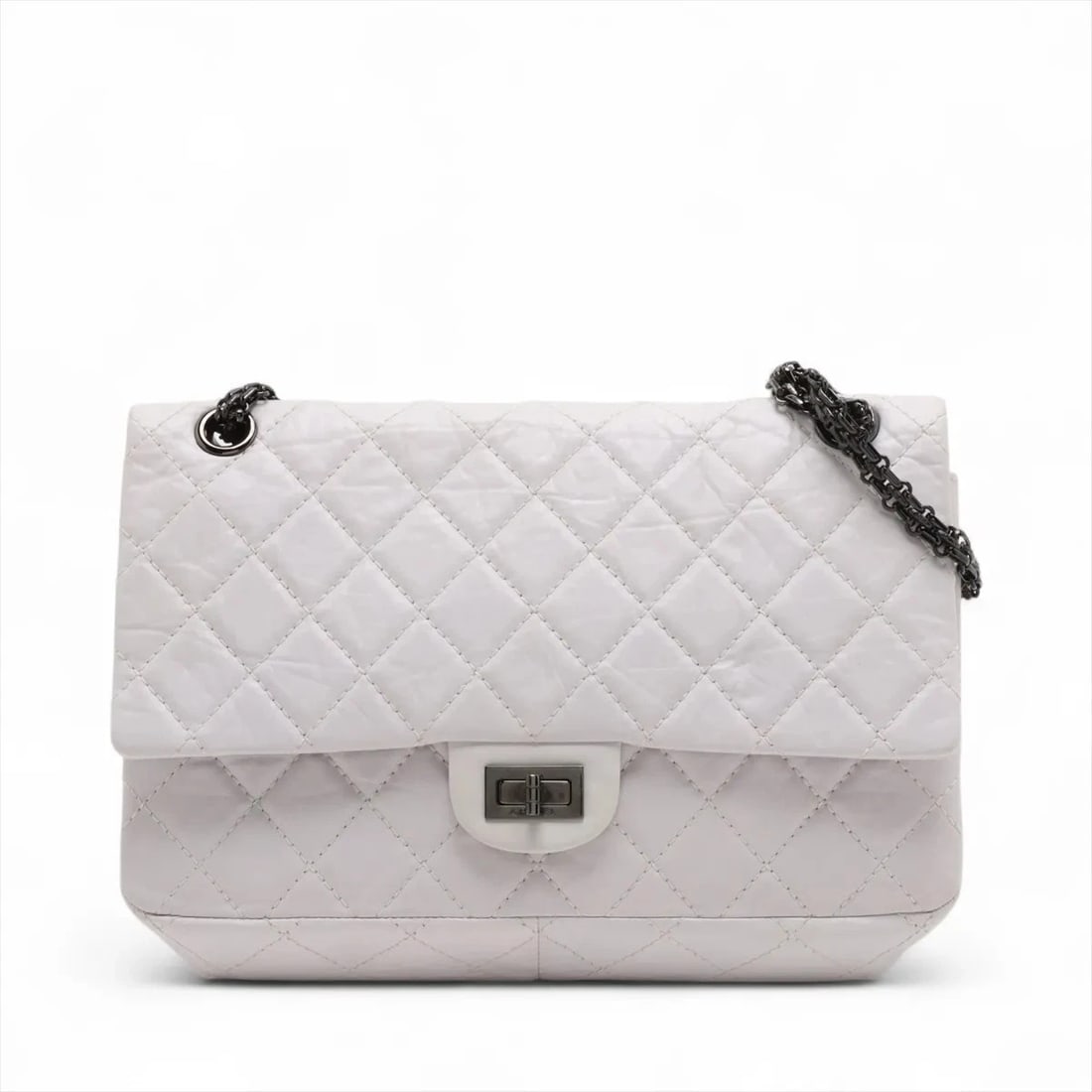 CHANEL MATELASSE LARGE VINTAGE CALF DOUBLE FLAP DOUBLE CHAIN BAG (1 of 7)