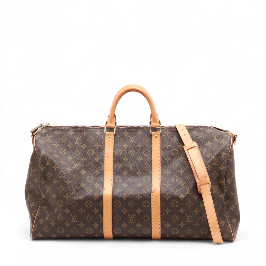 LOUIS VUITTON MONOGRAM KEEPALL BANDRIÈRE 55 BROWN (1 of 9)