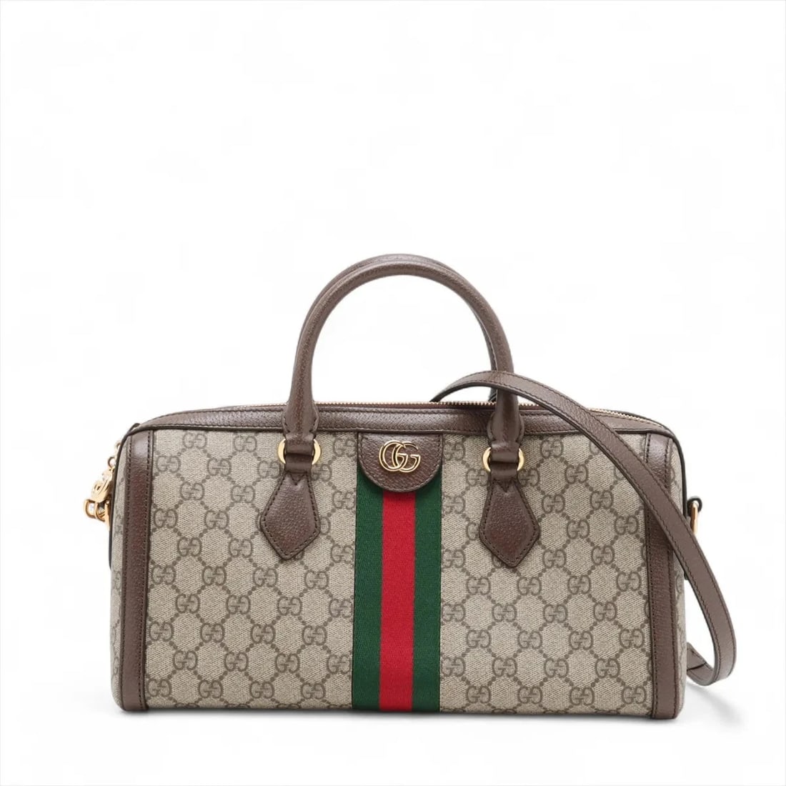 GUCCI GG SUPREME OPHIDIA PVCX LEATHER 2 WAY HANDBAG (1 of 8)