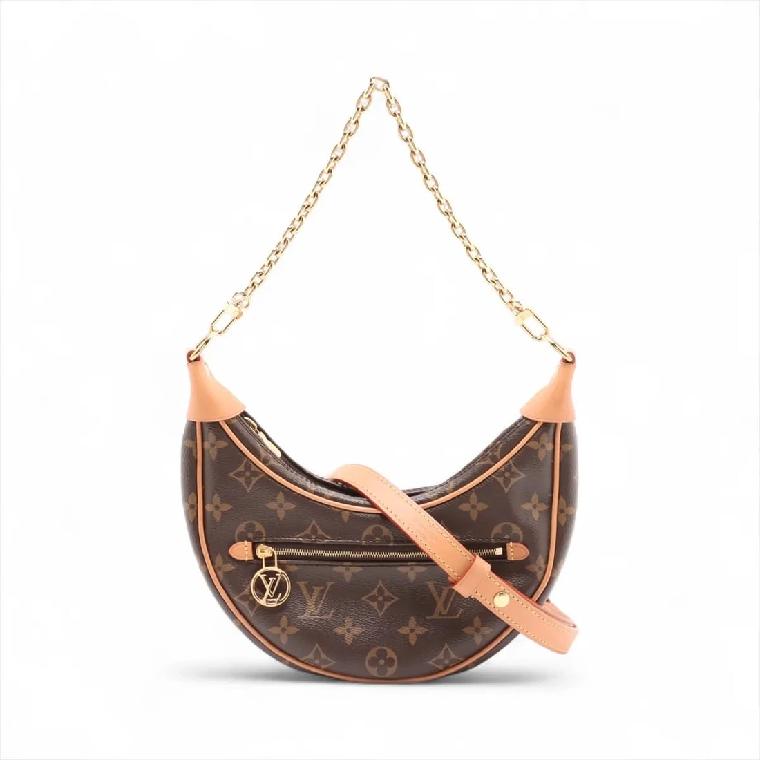 LOUIS VUITTON MONOGRAM LOOP BROWN: Louis Vuitton Monogram Loop Brown Brand: Louis Vuitton Type: Shoulder bag Material: None Color: Brown Size: Height:7.5inch Length:8.9inch Depth:2.4inch Handle height:10.0inch Shoulder height:20.3i
