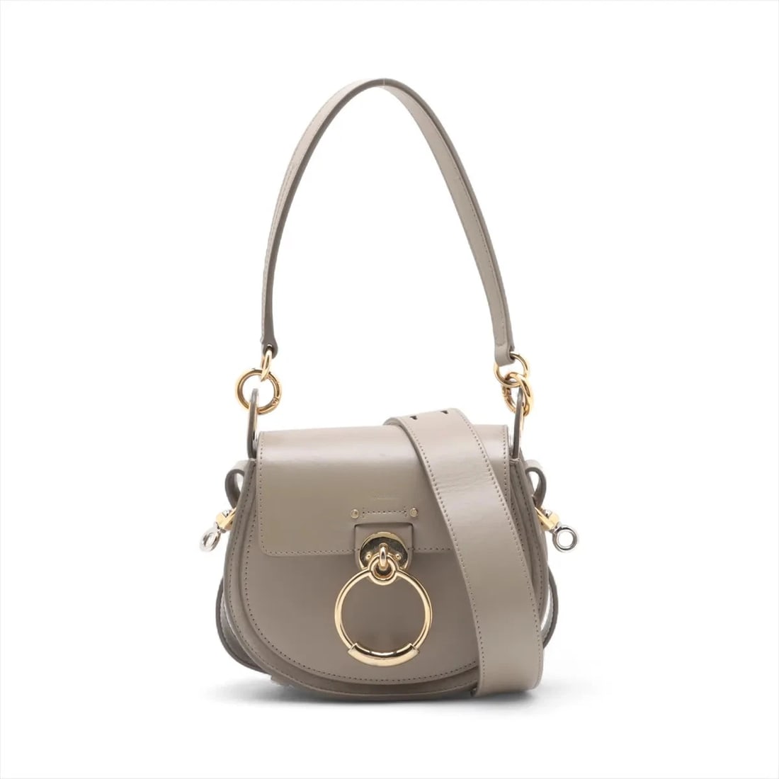 CHLOE TESS LEATHER 2 WAY HANDBAG: Chloe Tess Leather 2 Way Handbag Brand: Chloe Type: Hand bag Material: Leather Color: Height:4.9inch Length:7.5inch Depth:1.2inch Shoulder height:24.6inch Size: Height:6.5inch Length:8.1inch Depth