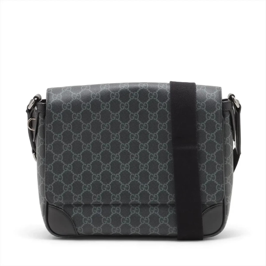 GUCCI GG EMBLEM PVCX LEATHER SHOULDER BAG (1 of 6)