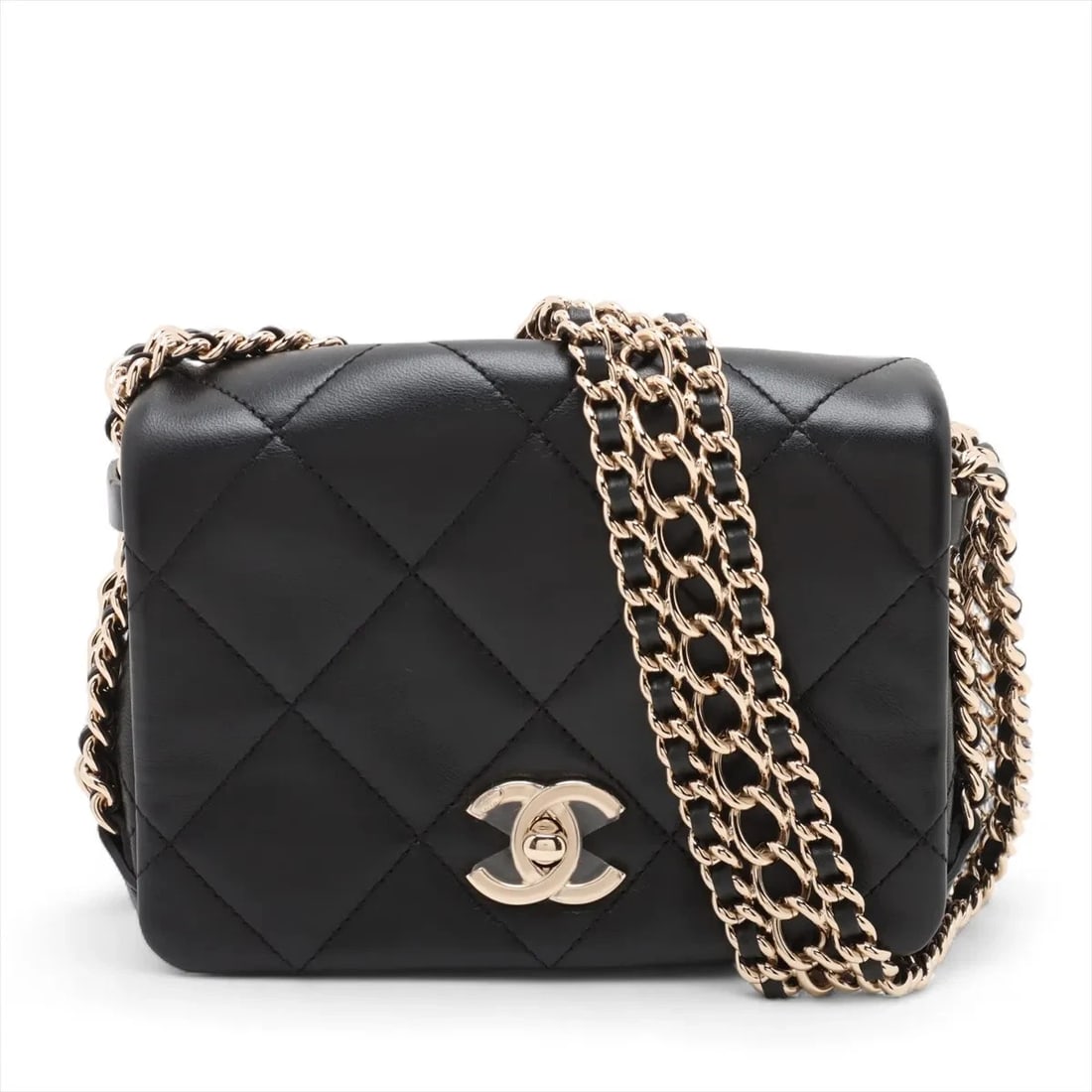 CHANEL MATELASSE LAMBSKIN CHAIN SHOULDER BAG (1 of 7)