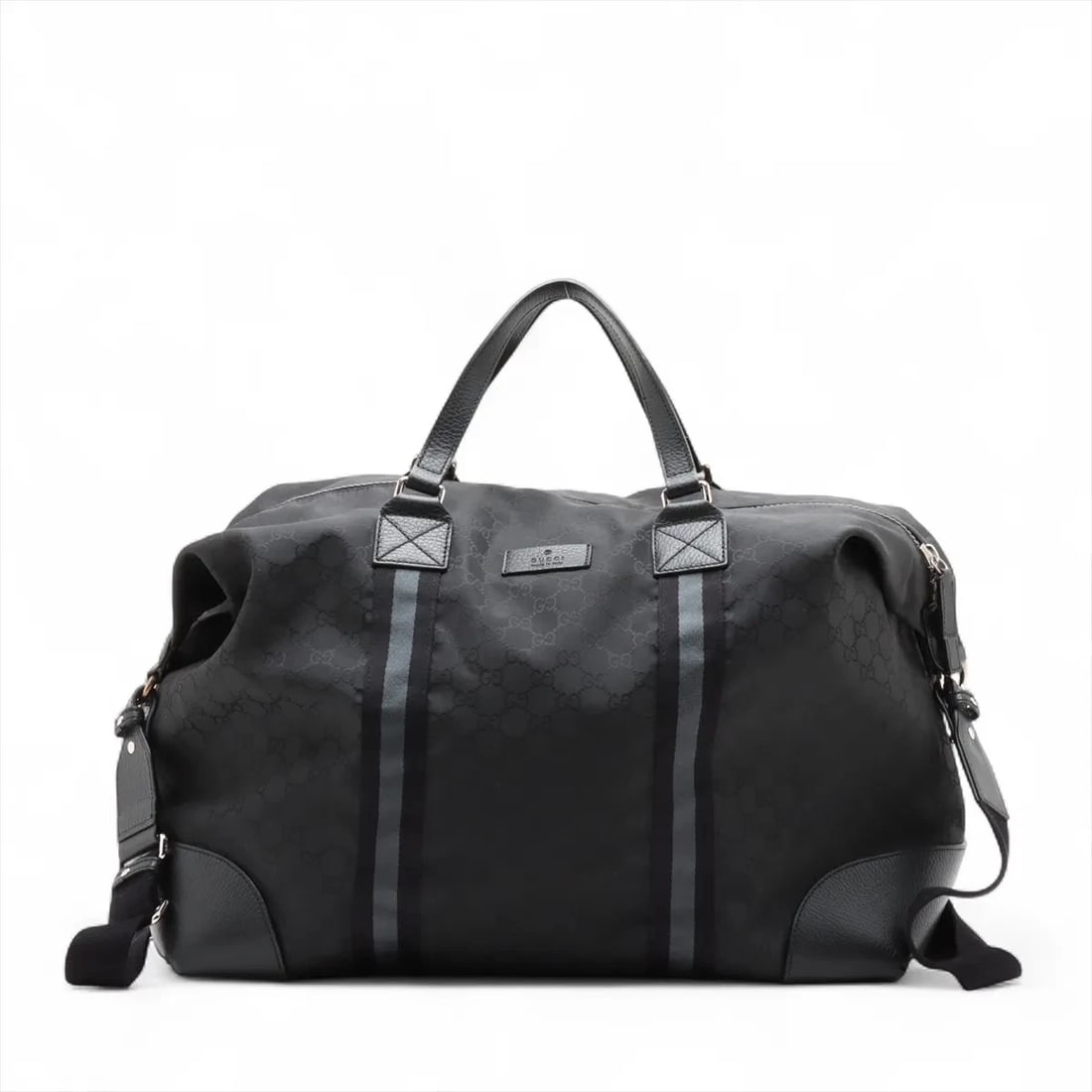 GUCCI GG NYLON NYLON X LEATHER 2WAY BOSTON BAG: Gucci GG Nylon nylon x leather 2WAY BOSTON BAG Brand: Gucci Type: Boston bag Material: Nylon Color: Black Size: Height:14.2inch Length:18.1inch Depth:9.1inch Handle height:6.5inch Shoulder height: