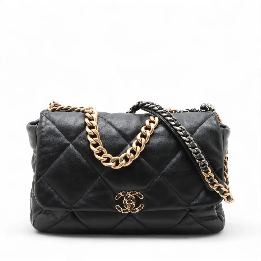 CHANEL 19 MAXI LAMBSKIN CHAIN SHOULDER BAG (1 of 8)