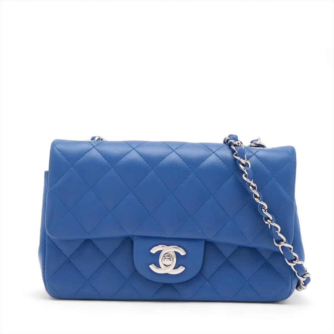 CHANEL MINI MATELASSE 20 LAMBSKIN SINGLE FLAP SINGLE CHAIN BAG (1 of 5)