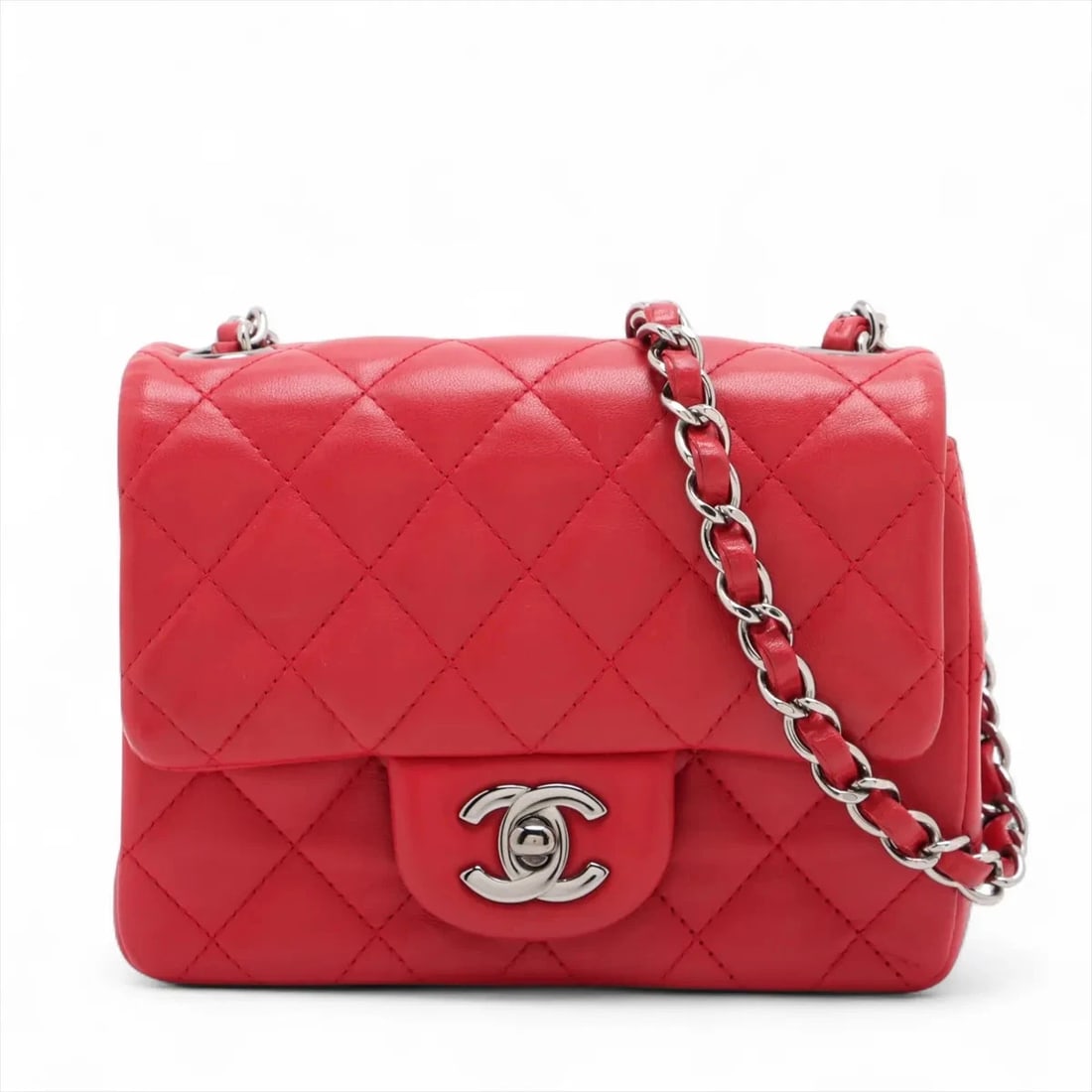 CHANEL MINIMATRASSE 17 LAMBSKIN SINGLE FLAP SINGLE CHAIN BAG (1 of 5)