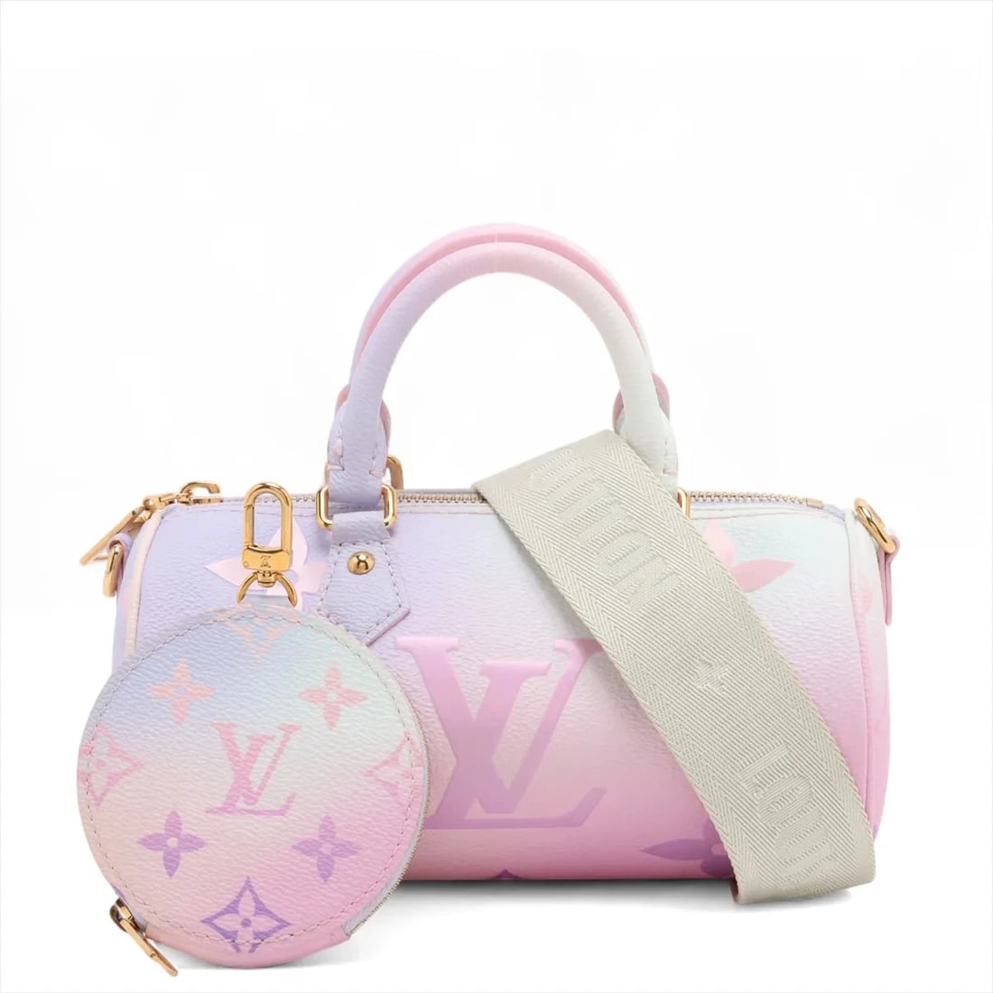 LOUIS VUITTON SPRING YING THE CITY PAPILLON: Louis Vuitton SPRING Ying The City Papillon Brand: Louis Vuitton Type: Hand bag Material: None Color: Pink Size: Height:4.1inch Length:7.9inch Depth:4.1inch Handle height:2.6inch Shoulder height:2