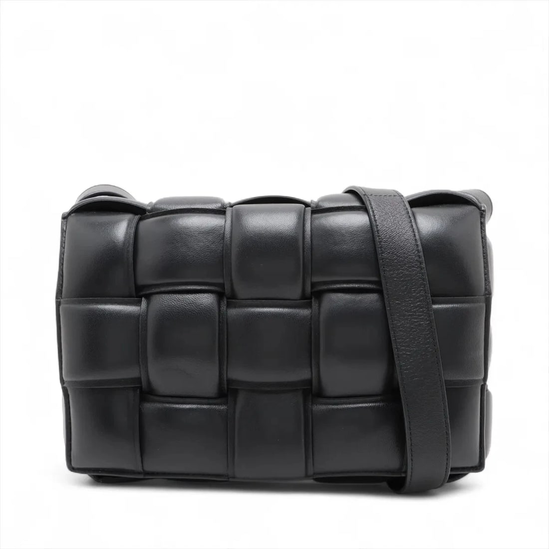 BOTTEGA VENETA MAXI INTRECCIATO PADETTE CASSETTE LEATHER SHOULDER BAG (1 of 7)