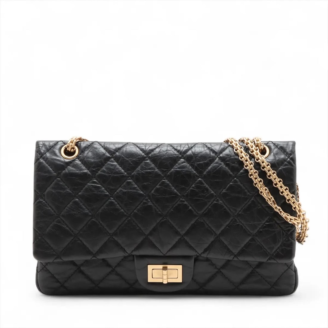 CHANEL MATELASSE MAXI VINTAGE CALF DOUBLE FLAP DOUBLE CHAIN BAG (1 of 7)