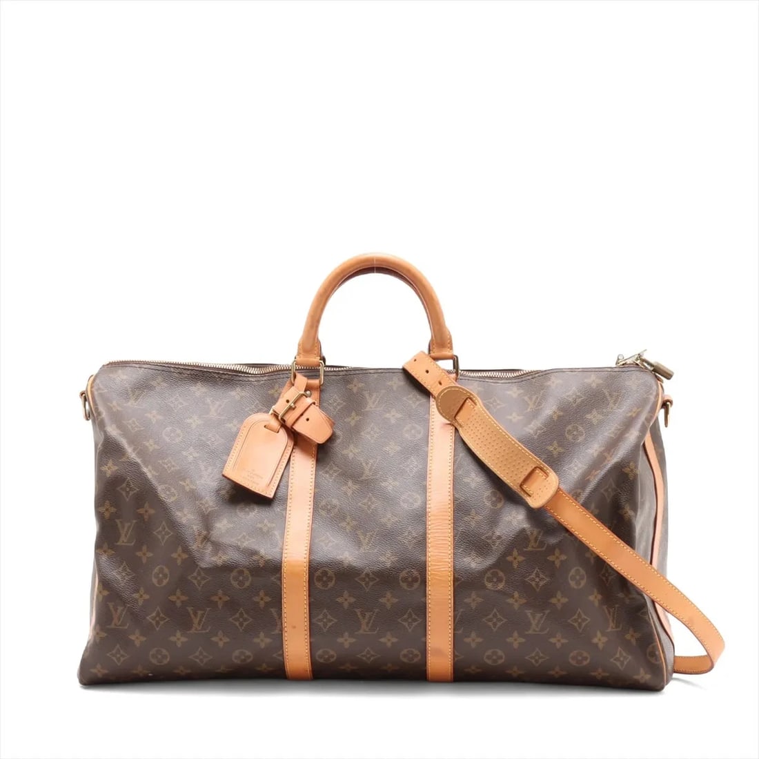LOUIS VUITTON MONOGRAM KEEPALL BANDRIÈRE 55 BROWN (1 of 11)