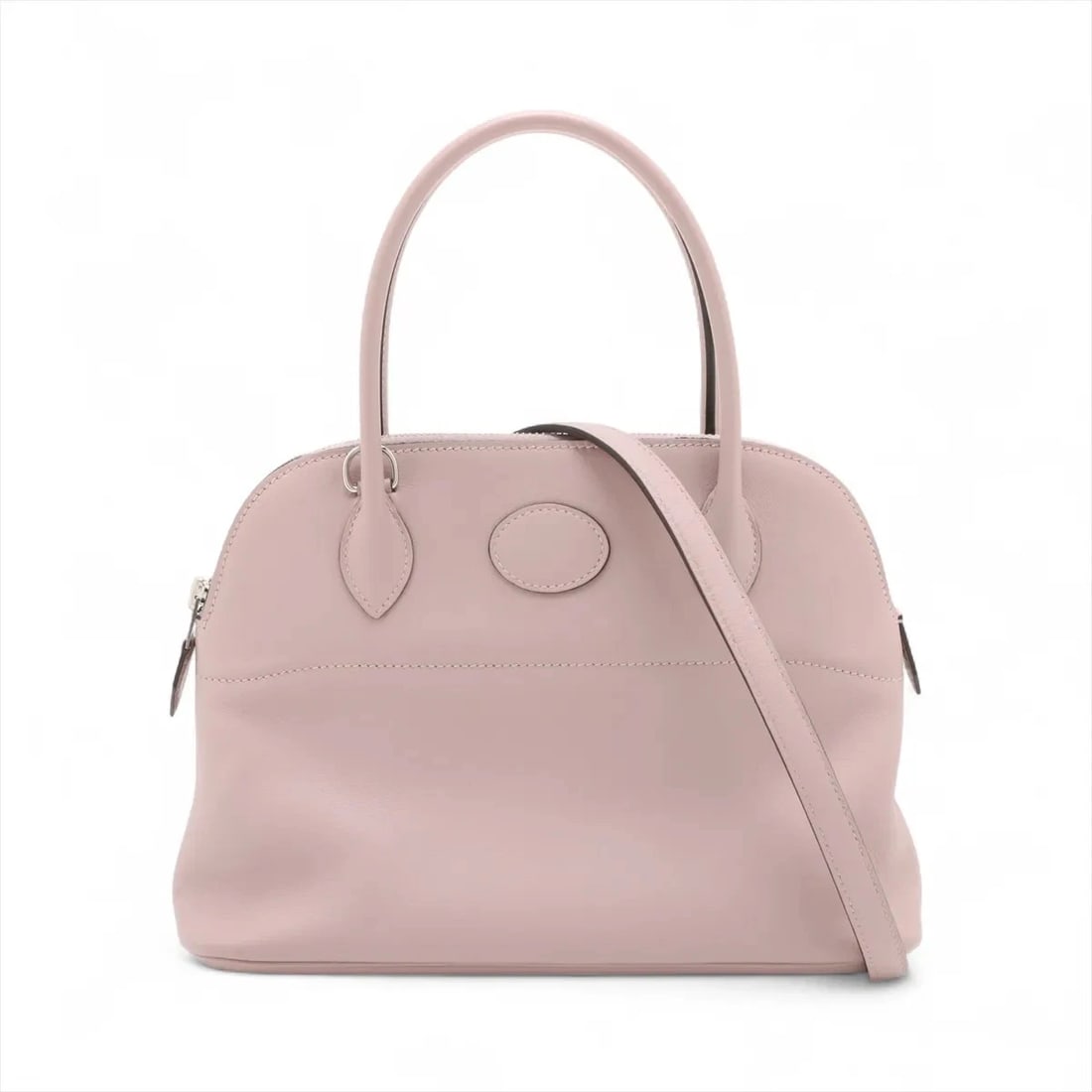 HERMÈS BOLIDE 27 VEAU SWIFT GLYCINE SILVER: Hermès Bolide 27 Veau Swift Glycine Silver Brand: Hermès Type: Hand bag Material: Veau Swift Color: Glycine Size: Height:7.5inch Length:10.2inch Depth:3.7inch Handle height:4.5inch Shoulder heig