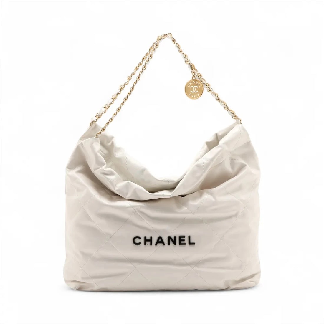 CHANEL 22 LARGE SHINY CALFSKIN CHAIN SHOULDER BAG (1 of 8)