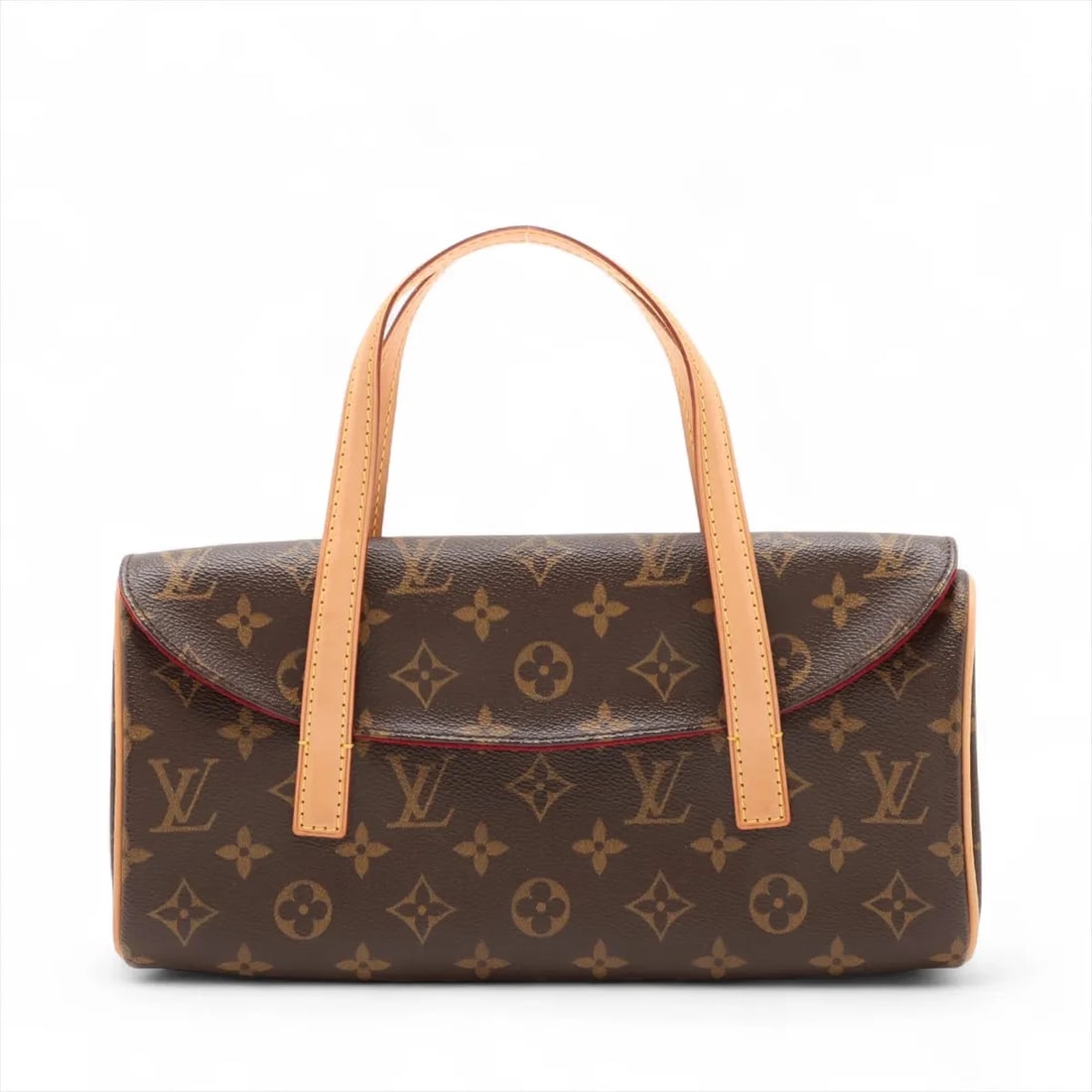 LOUIS VUITTON MONOGRAM SONATINE BROWN: Louis Vuitton Monogram Sonatine Brown Brand: Louis Vuitton Type: Hand bag Material: None Color: Brown Size: Height:5.3inch Length:11.2inch Depth:2.6inch Handle height:3.9inch Accessories: