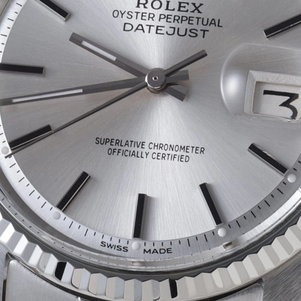 ROLEX DATEJUST SILVER ANTIQUE WATCH - 7