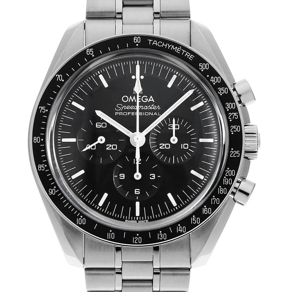 OMEGA SPEEDMASTER MOONWATCH PROFESSIONAL CO-AXIAL MASTER CHRONOMETER WATCH: OMEGA Speedmaster Moonwatch Professional Co-Axial Master Chronometer Watch Brand: OMEGA Type: Wrist watch Material: Band Material Stainless Steel, Case Material Stainless Steel Color: Dial