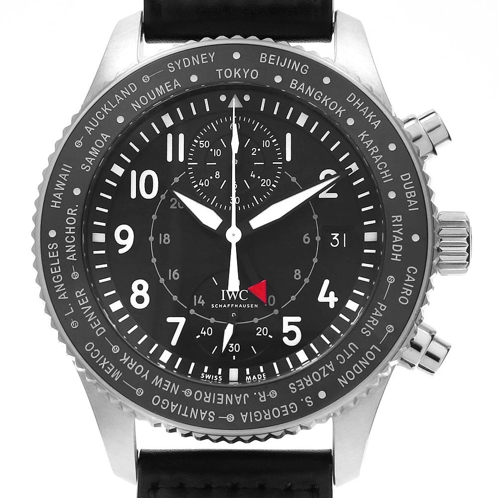 IWC PILOT WATCH TIMEZONER CHRONOGRAPH WATCH (1 of 4)