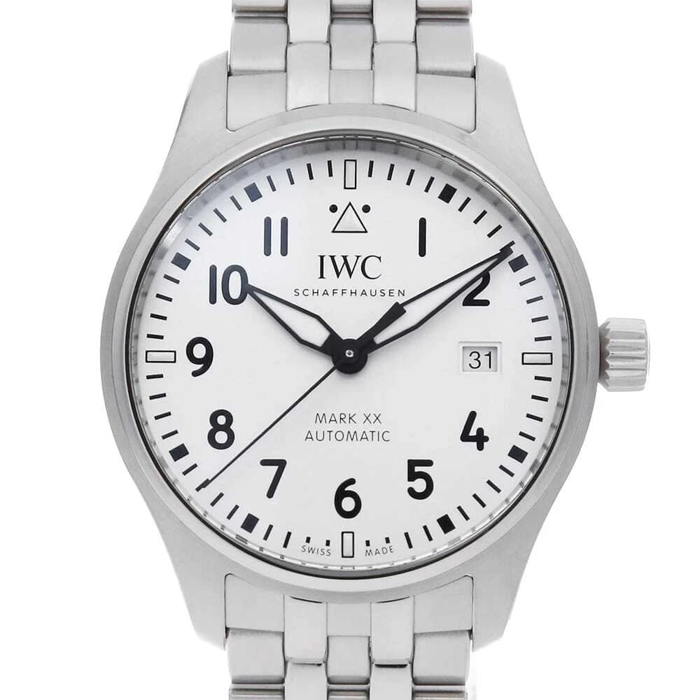 IWC PILOT WATCH MARK WATCH: IWC Pilot Watch Mark Watch Brand: IWC Type: Wrist watch Material: Band Material Stainless Steel, Case Material Stainless Steel Color: Dial Color White Size: Band Size 18cm (7.1inch), Case Size Cas