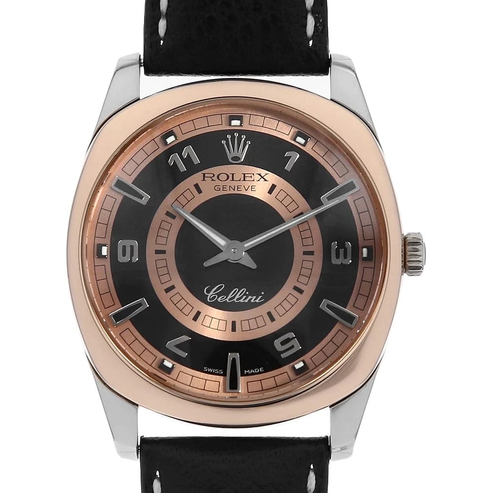 ROLEX CHERINI DANAOS WATCH: ROLEX Cherini Danaos Watch Brand: ROLEX Type: Wrist watch Material: Band Material Calfskin, Case Material White Gold Color: Dial Color NONE Size: Band Size NONE, Case Size Case:W38mm Accessories: