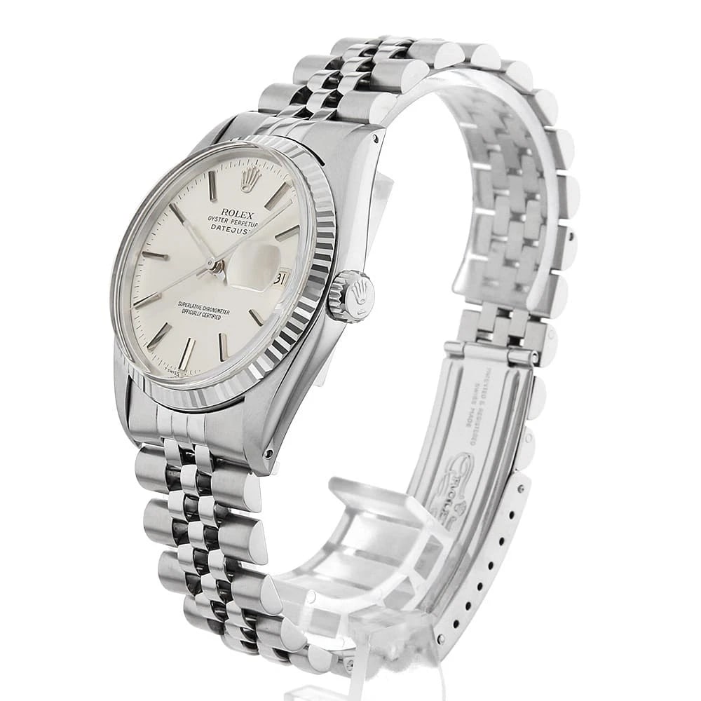 ROLEX DATEJUST SILVER WATCH - 2
